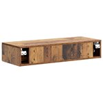 vidaXL Table d'appoint murale Bois ancien 87 5 x 34 5 x 17 cm