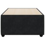 vidaXL Cadre de lit sans matelas noir 90x190 cm velours
