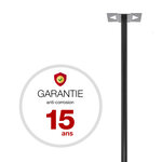 Pied elliptique Noir Sablé RAL 2100 MS