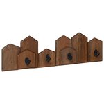 vidaXL Cintre Marron 48 x 8 x 15 cm Bois de Mahogany Massif
