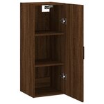 vidaXL Armoire murale chêne marron 34 5x34x90 cm