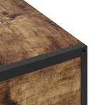 vidaXL Cabinet de chevet Chêne fumé 40 x 27 x 76 cm Bois d'ingénierie