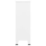 vidaXL Garde-robe industrielle Blanc 67x35x107 cm Acier