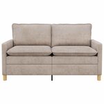vidaXL Canapé Beige 156 x 81 x 87 5 cm Polyester