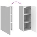 vidaXL Armoire Murale Blanc brillant 33 x 34 5 x 90 cm