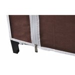 vidaXL Garde-robe Tissu Marron