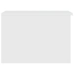 vidaXL Table basse Blanc 50x50x36 cm Bois d'ingénierie