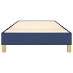 vidaXL Cadre de lit Bleu 90x200 cm Tissu