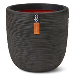 Capi Jardinière Nature Rib 35x34 cm Marron foncé