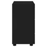 vidaXL Armoire de lavabo de salle de bain TULUM Noir 60 x 34 x 63 cm