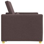 vidaXL Canapé-lit escamotable simple Marron foncé 90 x 165 x 87 cm