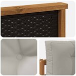vidaXL Sofa de milieu extérieur Naturel
