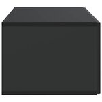 vidaXL Meuble TV mural Noir 59 5 x 41 x 30 cm Bois d'ingénierie