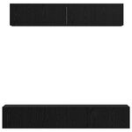 vidaXL Ensemble meuble TV Autre 5 Pièces Chêne Noir 80 x 30 x 30 cm