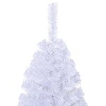 vidaXL Arbre de Noël artificiel avec branches épaisses blanc 180cm PVC