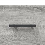 vidaXL Tables de chevet murales 2 Pièces sonoma gris 35x35x20 cm