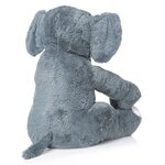 Peluche Elephant géant assis - 78 cm - gris
