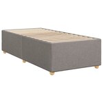 vidaXL Sommier à lattes de lit avec matelas Taupe 90x200 cm Tissu