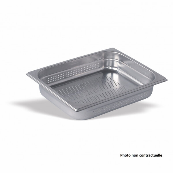 Bac gastro inox gn 1/2 perforé - h 200 mm - pujadas -  - inox