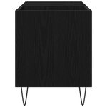 Meuble d'enregistrement vidaXL Chêne noir 84 5x38x48 cm Bois d'ingénierie