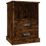 vidaXL Tables de chevet 2 Pièces chêne fumé 43x36x60 cm