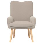 vidaXL Fauteuil relaxant Gris clair 63 x 67 x 94 cm tissu