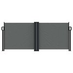 vidaXL Auvent latéral rétractable anthracite 100x1000 cm
