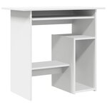vidaXL Bureau Blanc 80x45x74 cm Bois d’ingénierie