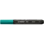 Marqueur pointe moyenne FREE acrylic T300 vert turquoise STABILO