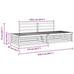 vidaXL Ensemble de canapés d'extérieur Naturel 203 5 x 83 x 73 cm