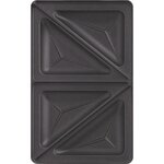 Tefal accessoires xa800212 lot de 2 plaques croque triangle snack collection