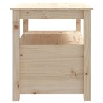 vidaXL Table basse 71x49x55 cm Bois massif de pin