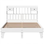 vidaXL Cadre de lit sans matelas blanc 150x200 cm bois de pin massif