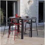 Chaises de bar en aluminium eos (lot de 4)