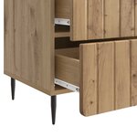 vidaXL Cabinet de chevet avec tiroir Chêne artisanal 43 x 41 x 68 cm