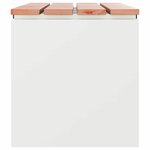 vidaXL Banc de jardin Blanc 80 x 40 x 43 cm Acier