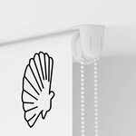 vidaXL Store enrouleur de douche 100x240 cm largeur du tissu 96 cm
