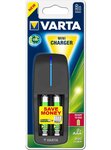 Chargeur 'Mini Charger', avec 2 piles AAA, 800 mAh VARTA