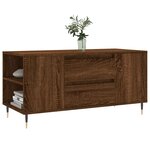vidaXL Table basse chêne marron 102x44 5x50 cm bois d'ingénierie
