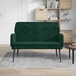 vidaXL Banc Vert foncé 108x79x79 cm Velours