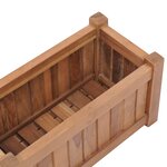 vidaXL Lit surélevé 50x25x25 cm Bois de teck solide