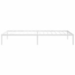 Vidaxl cadre de lit métal blanc 90x200 cm