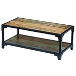 vidaXL Table basse Bois de récupération massif