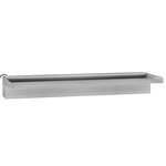 vidaXL Déversoir pour cascade avec LED RVB Inox 60 cm
