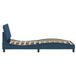 vidaXL Cadre de lit sans matelas Hanko bleu 90x190 cm tissu