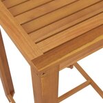 Vidaxl ensemble de bar de jardin avec coussins 5 pièces marron