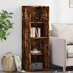 vidaXL Buffet chêne fumé 40x41x124 cm bois d'ingénierie