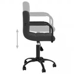 vidaXL Chaises pivotantes à manger lot de 6 noir velours