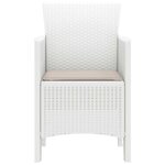 vidaXL Chaise de jardin 2 Pièces Blanc 53 x 49 x 85 cm PP