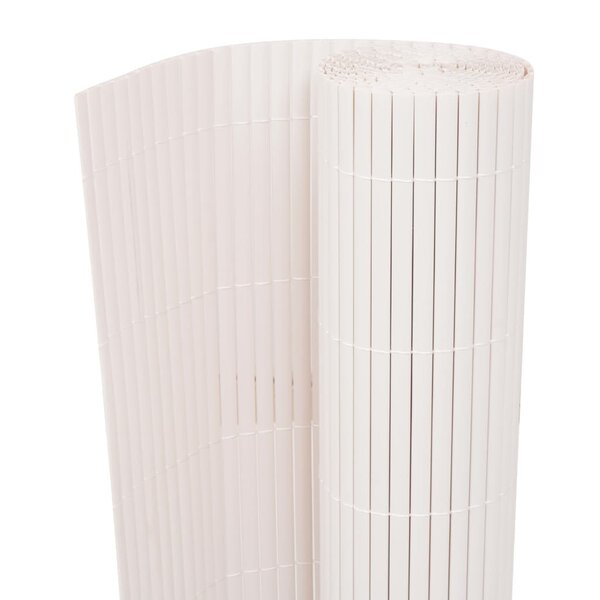 Vidaxl clôture de jardin double face 150 x 500 cm blanc